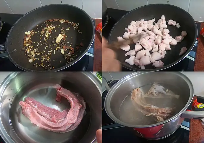 Sơ Chế Các Nguyên Liệu