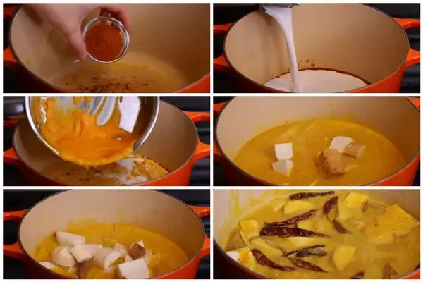 Bước 4: Cách Làm Cari Chay