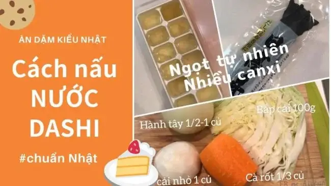 Cách Nấu Nước Dashi Rau Củ Cho Bé 5 Tháng