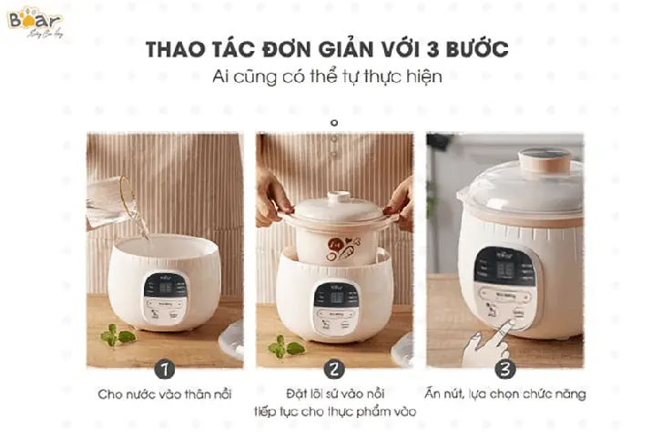 Bước 3 – Chuẩn bị nồi