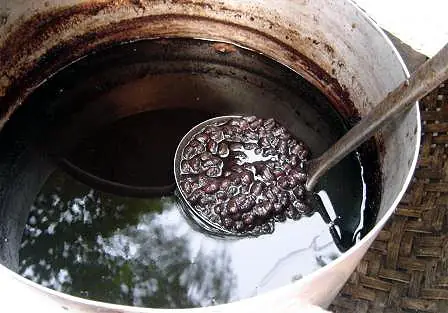 Bước 2: Nấu đậu đen đường phèn