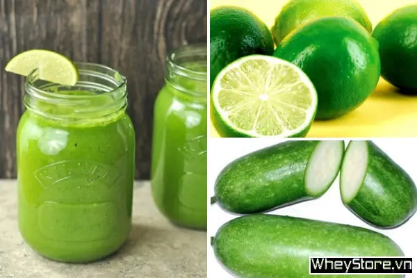 Cách 4: Nước Ép Bí Đao Và Chanh Tươi Cách 4: Nước Ép Bí Đao Và Chanh Tươi