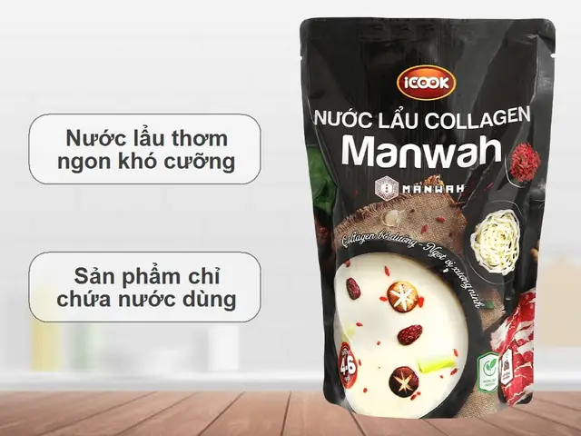 Nước lẩu Collagen Manwah (1kg) Nước lẩu Collagen Manwah (1kg)