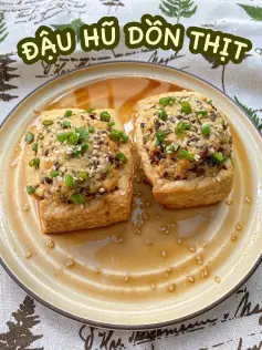 Công Thức Làm Món Đậu Hũ Dồn Thịt. Công Thức Làm Món Đậu Hũ Dồn Thịt.