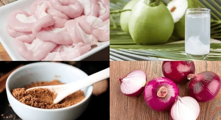 1. Nguyên liệu làm phá lấu lòng heo khìa nước dừa