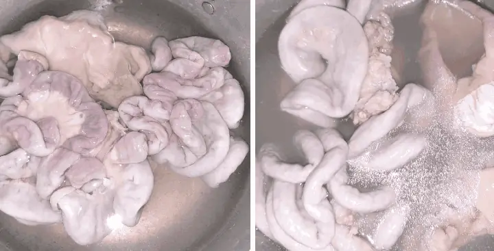 Bước 1: Sơ Chế Lòng Heo Bước 1: Sơ Chế Lòng Heo