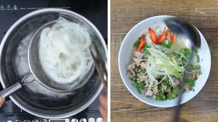 Hoàn thành món ăn