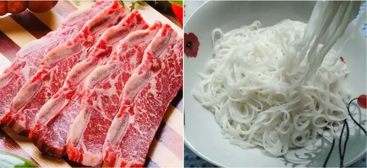 Cách Chọn Mua Sườn Bò Và Bánh Phở Tươi Ngon