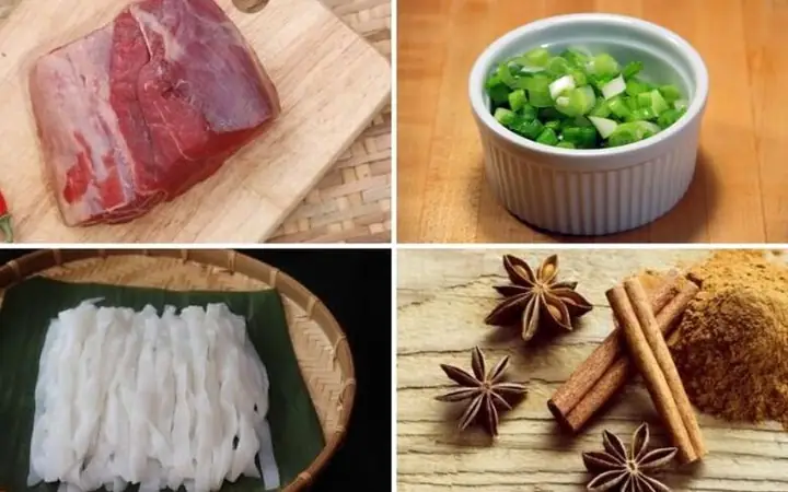 Nguyên liệu cần thiết để nấu nước dùng phở bò không cần xương