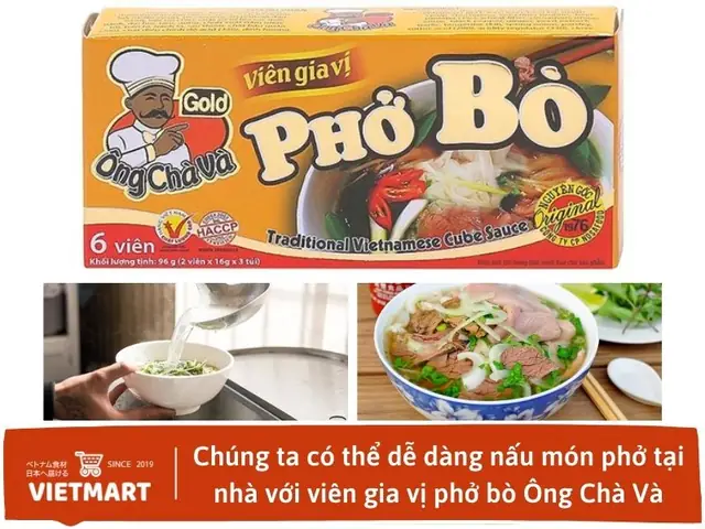 Viên Gia Vị Phở Bò Ông Chà Và - Vietmart - Siêu Thị Thực Phẩm Và Gia Vị Việt Nam Tại Nhật Bản Viên Gia Vị Phở Bò Ông Chà Và - Vietmart - Siêu Thị Thực Phẩm Và Gia Vị Việt Nam Tại Nhật Bản