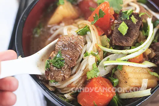 Cách Nấu Phở Sốt Vang