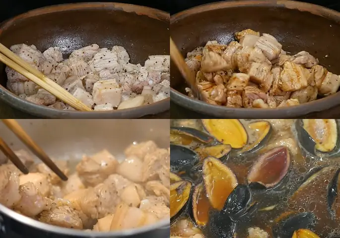 Các Bước Làm Thịt Kho Trám Đen