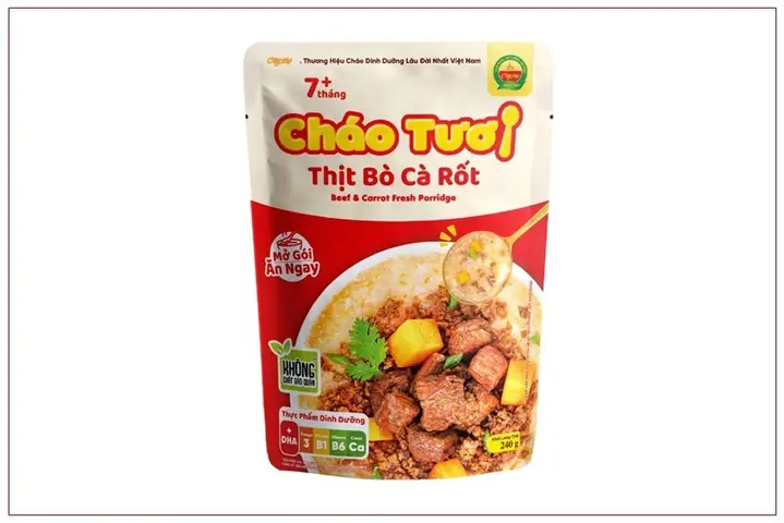 Cháo Cải Bó Xôi Thịt Bò