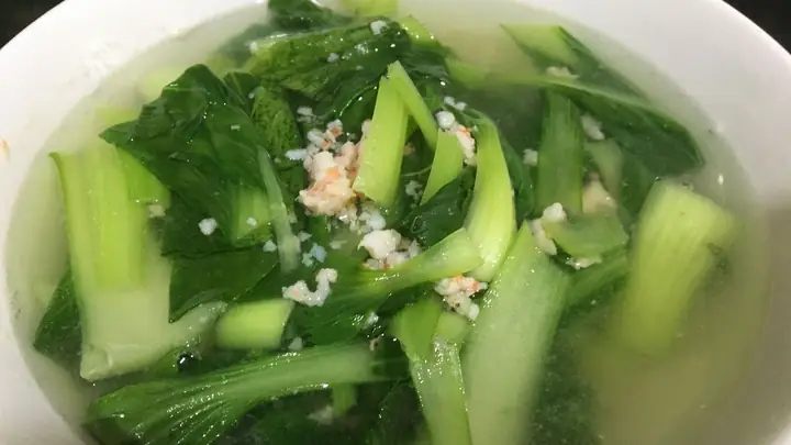 Canh Cải Thìa Nấu Tôm Tươi