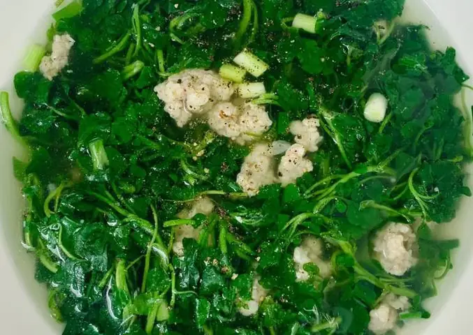 Cách Nấu Canh Cải Xoong Thịt Bằm