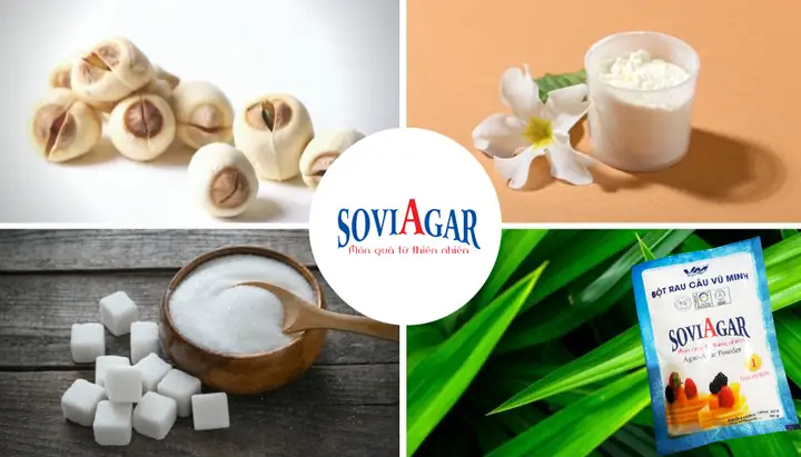 NGUYÊN LIỆU MÓN CHÈ RAU CÂU