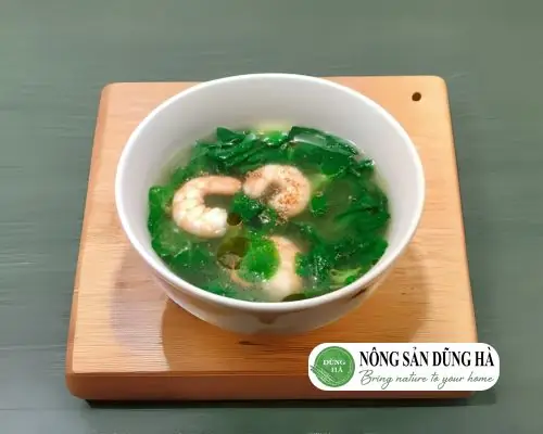 Rau Diếp Thơm Nấu Tôm