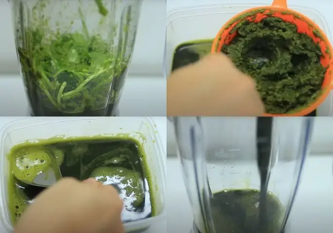 Làm Sinh Tố Rau Má Đậu Xanh