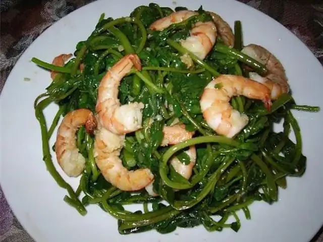 5. Rau sam xào tôm