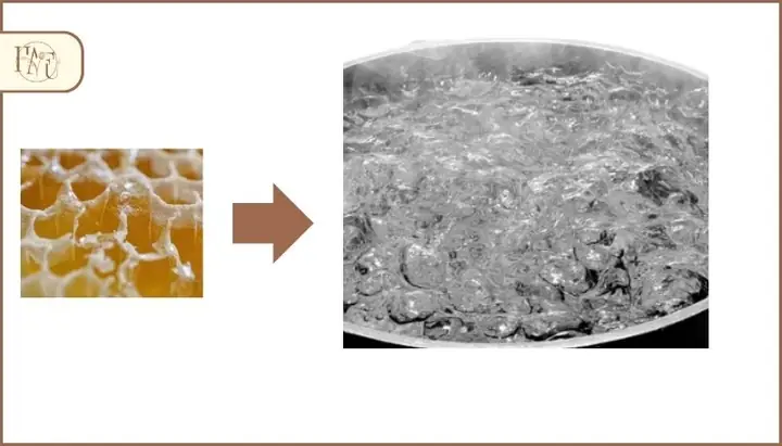 1.1. Đun sáp với nước sôi