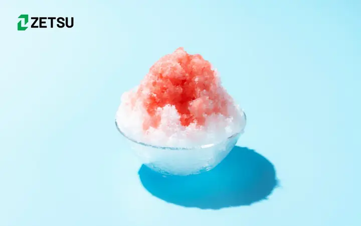 1. Đá bào siro dâu ngọt ngào