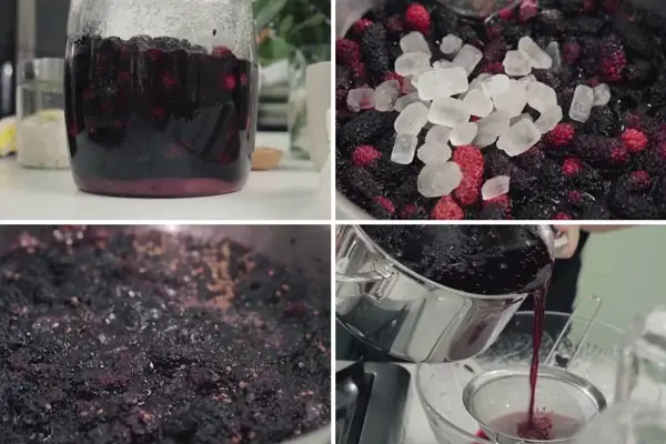 Nấu Siro Dâu Tằm Nấu Siro Dâu Tằm