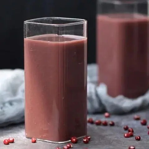 Bước 3: Thưởng thức sữa đậu đỏ