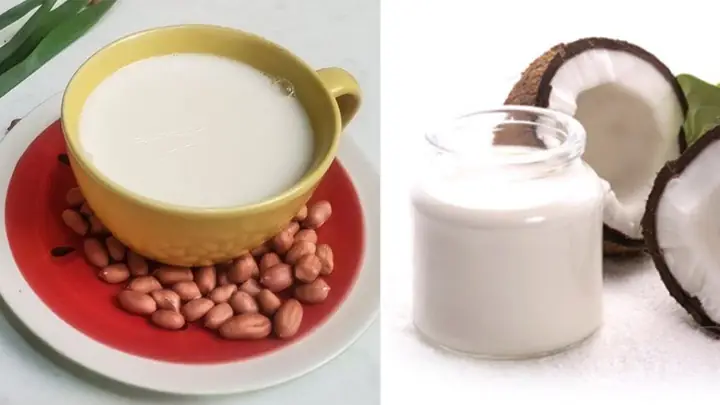 Nấu Sữa Đậu Phộng Với Nước Cốt Dừa
