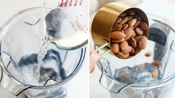 Các bước làm sữa hạnh nhân bằng máy làm sữa hạt