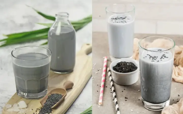 Nấu sữa mè đen bằng máy làm sữa hạt