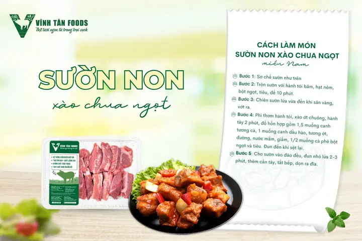 Cách Làm Sườn Xào Chua Ngọt Miền Nam