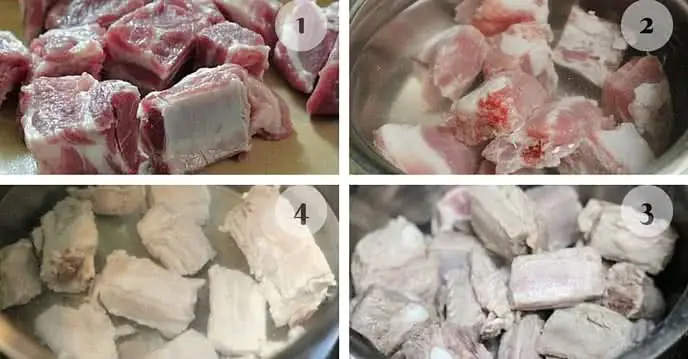 Nguyên liệu cho bát canh 4 người ăn