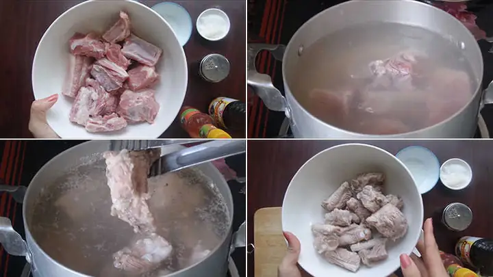 2Cách làm sườn rim chua ngọt