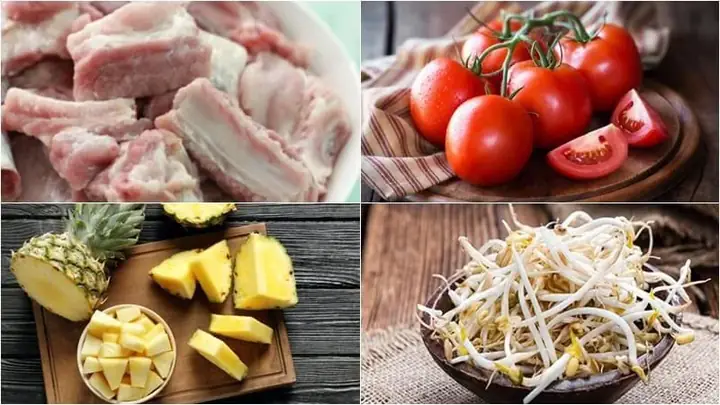 Bước 1: Sơ chế sườn Bước 1: Sơ chế sườn