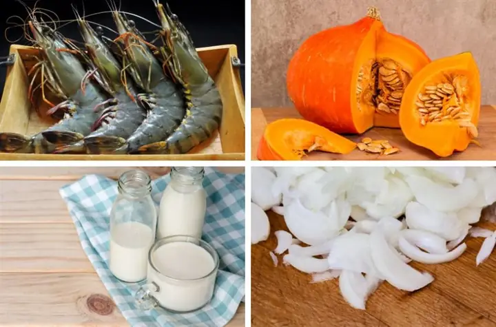 Cách Nấu Súp Bí Đỏ Cho Bé Với Tôm Tươi