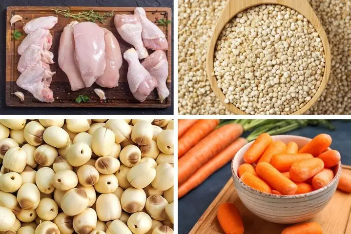 Súp Hạt Sen Cho Bé Ăn Dặm Với Thịt Gà