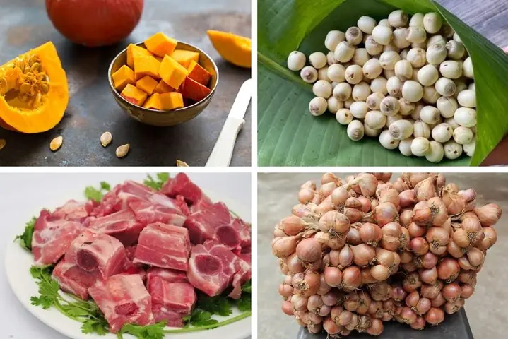 Súp Hạt Sen Bí Đỏ