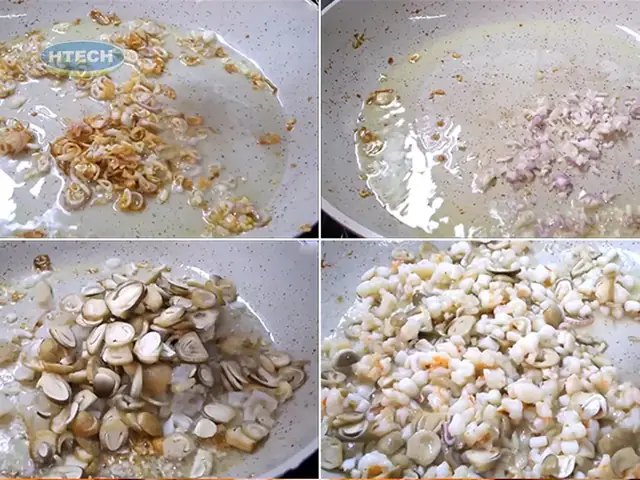 Xào Hải Sản Săn Trên Lửa Vừa