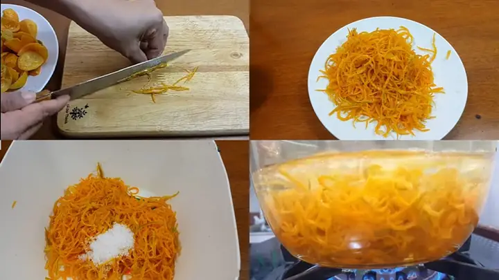 Bước 2Xử lý vỏ tắc