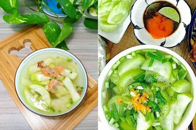 Cách nấu canh bầu với tôm tươi, tép khô ngon nhất tại nhà