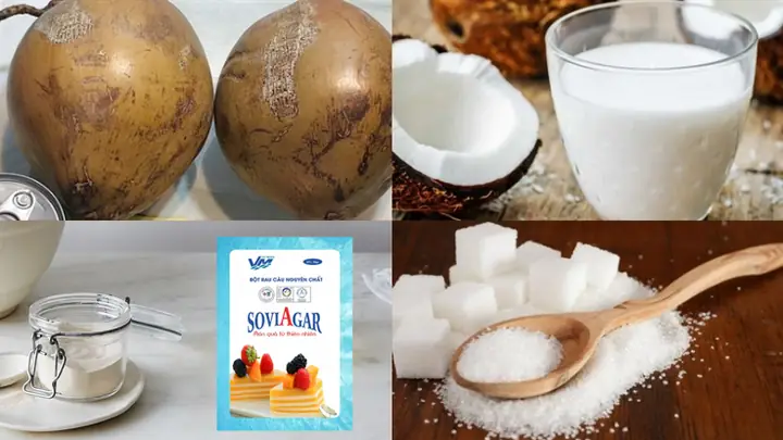 Nguyên Liệu Làm Thạch Dừa