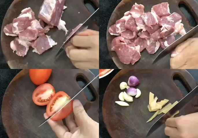 Sơ chế các nguyên liệu