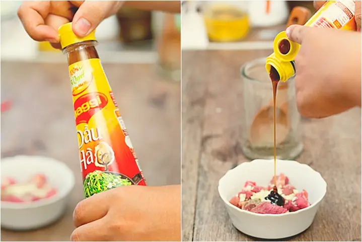 3Ướp thịt bò nên thêm dầu ăn, giấm hoặc rượu 3Ướp thịt bò nên thêm dầu ăn, giấm hoặc rượu