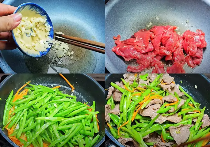 Các Bước Làm Thịt Bò Xào Đậu Que