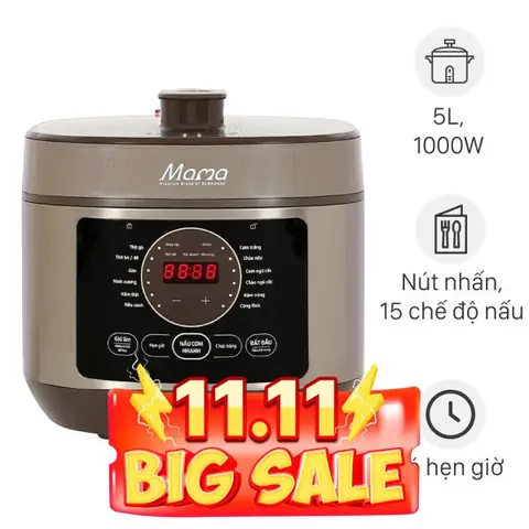 Nồi Áp Suất Điện Sunhouse 5 Lít Shd1580