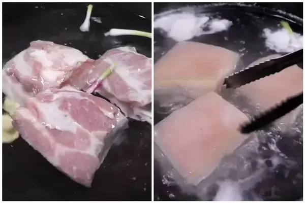 Bước 2: Sơ chế thịt heo
