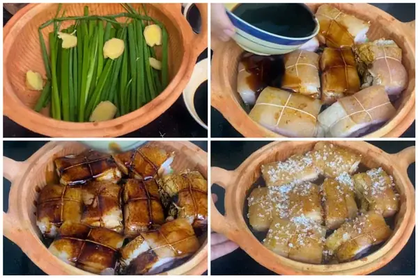 Bước 3: Ướp thịt đông pha