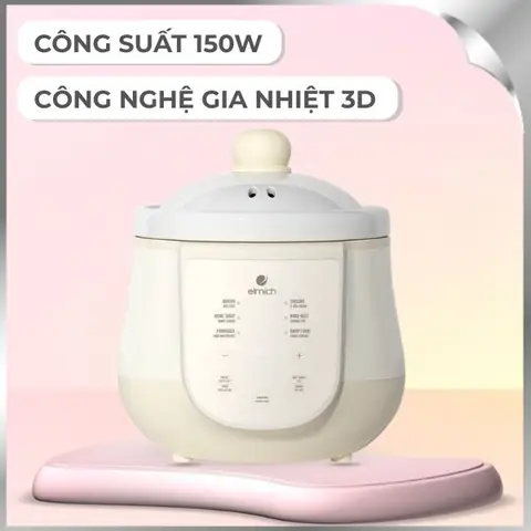 Nồi Nấu Chậm Elmich 1 Lít Sce-8524ol