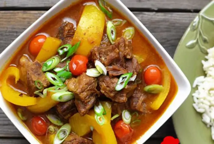 Yêu cầu thành phẩm của món bò hầm khoai tây