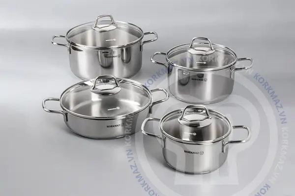 Nồi Chảo Inox 18/10 Korkmaz Perla